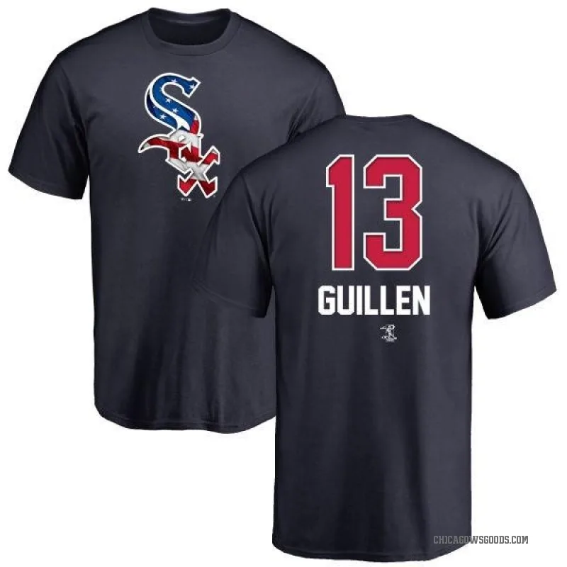 Ozzie Guillen Men's Navy Chicago White Sox Name and Number Banner Wave T-Shirt -
