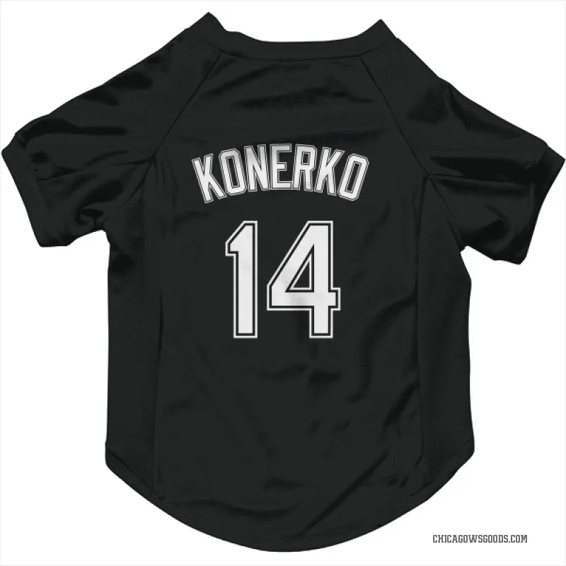 Paul Konerko  Black Chicago White Sox  Cat & Dog Pet Jersey